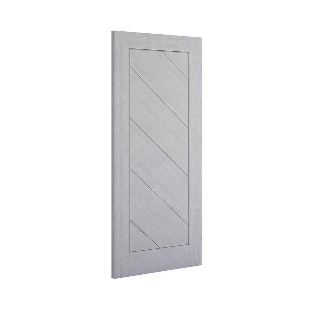 Torino Prefinished Light Grey Ash Fire Door