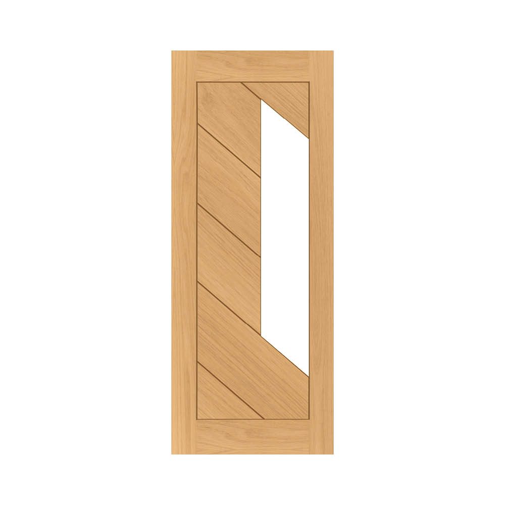 Torino Prefinished Oak Glazed Interior Door