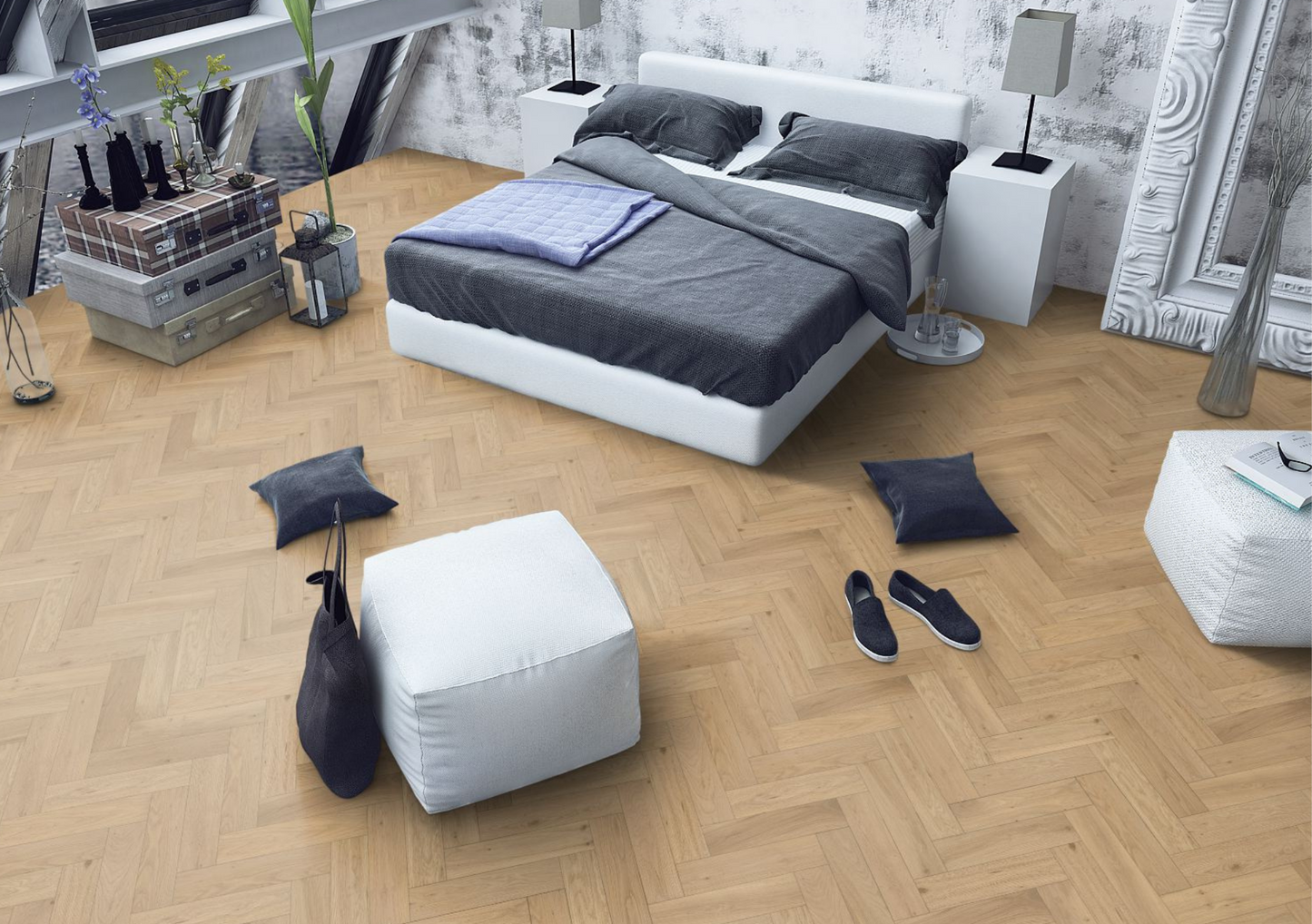 Whisper Oak Herringbone