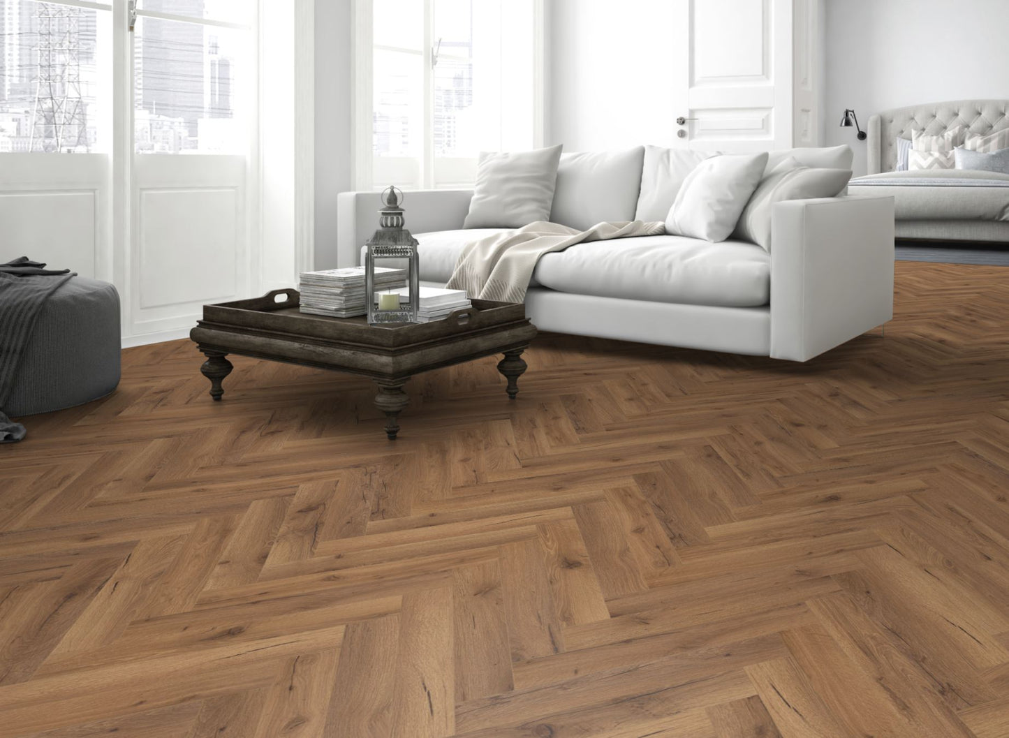 Lignum Fusion Premium Oak Robust Fumed Herringbone