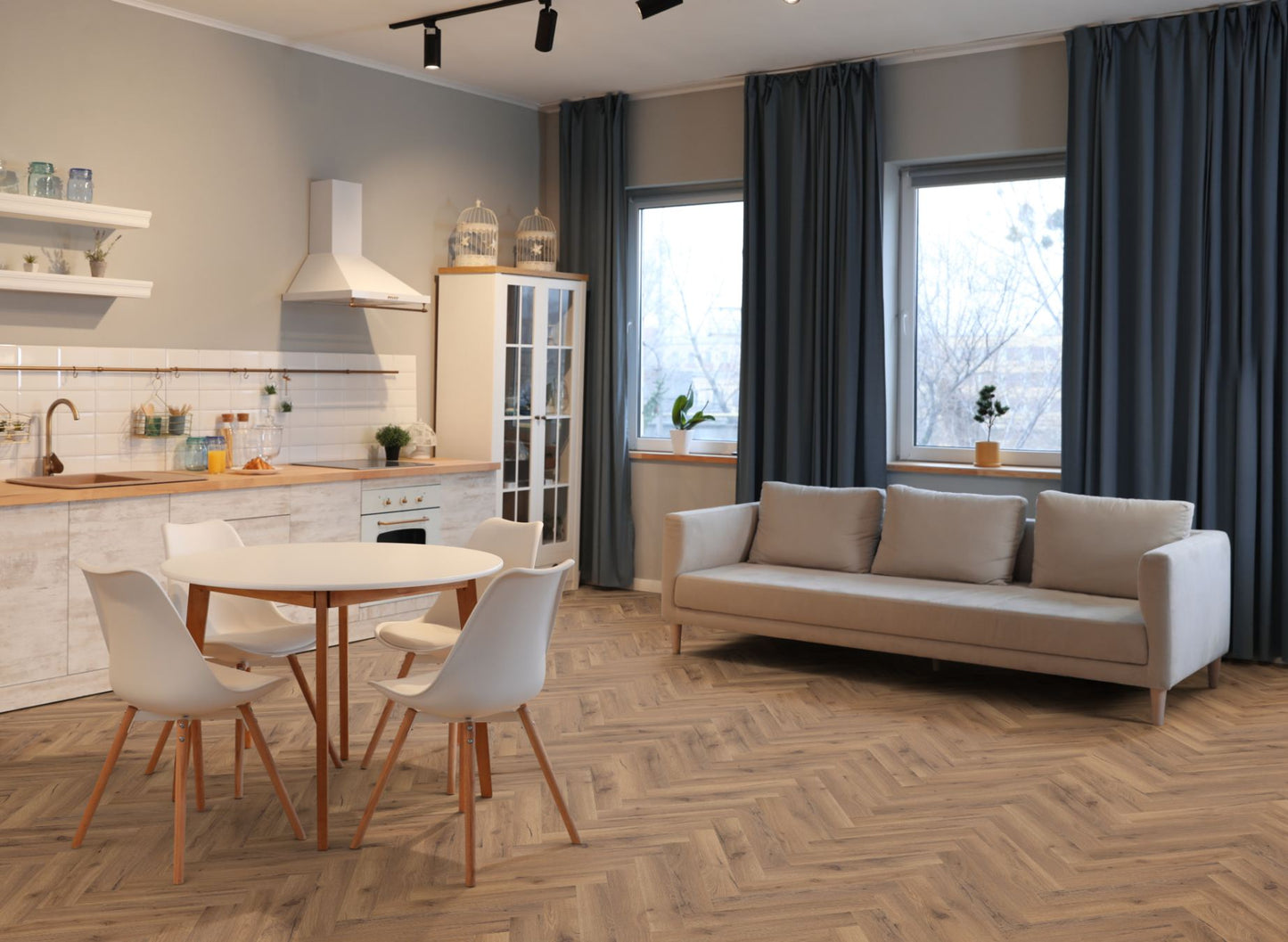 Lignum Fusion Premium Oak Robust Fumed Herringbone
