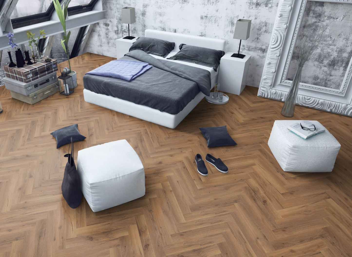 Lignum Fusion Premium Oak Robust Fumed Herringbone