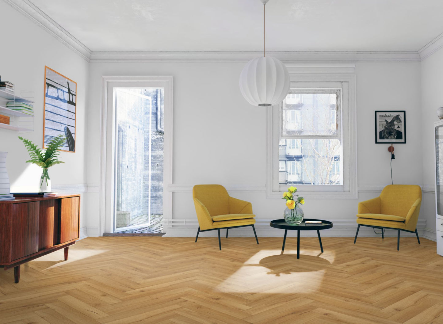 Lignum Fusion Premium Oak Robust Natural Herringbone