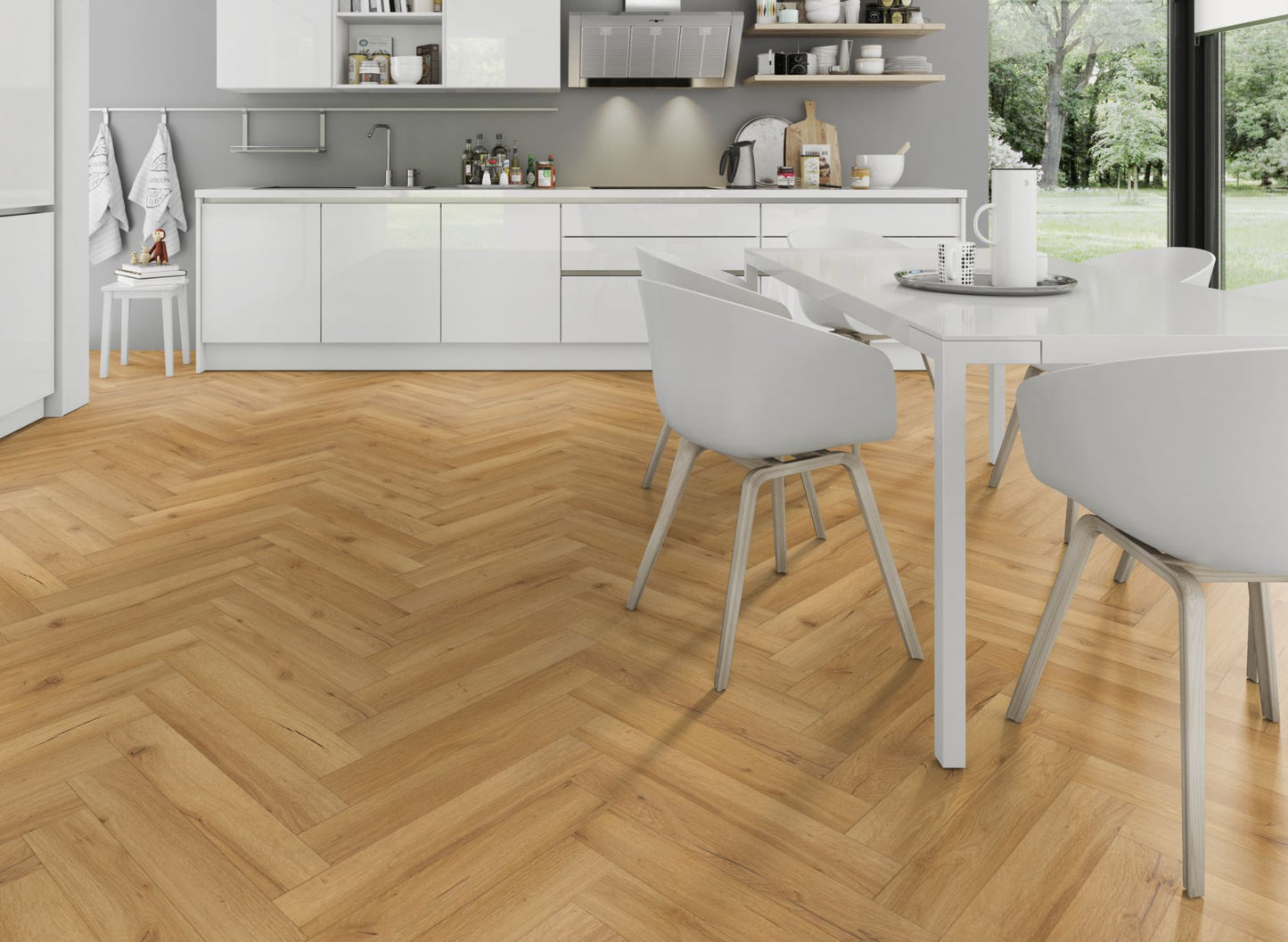 Lignum Fusion Premium Oak Robust Natural Herringbone