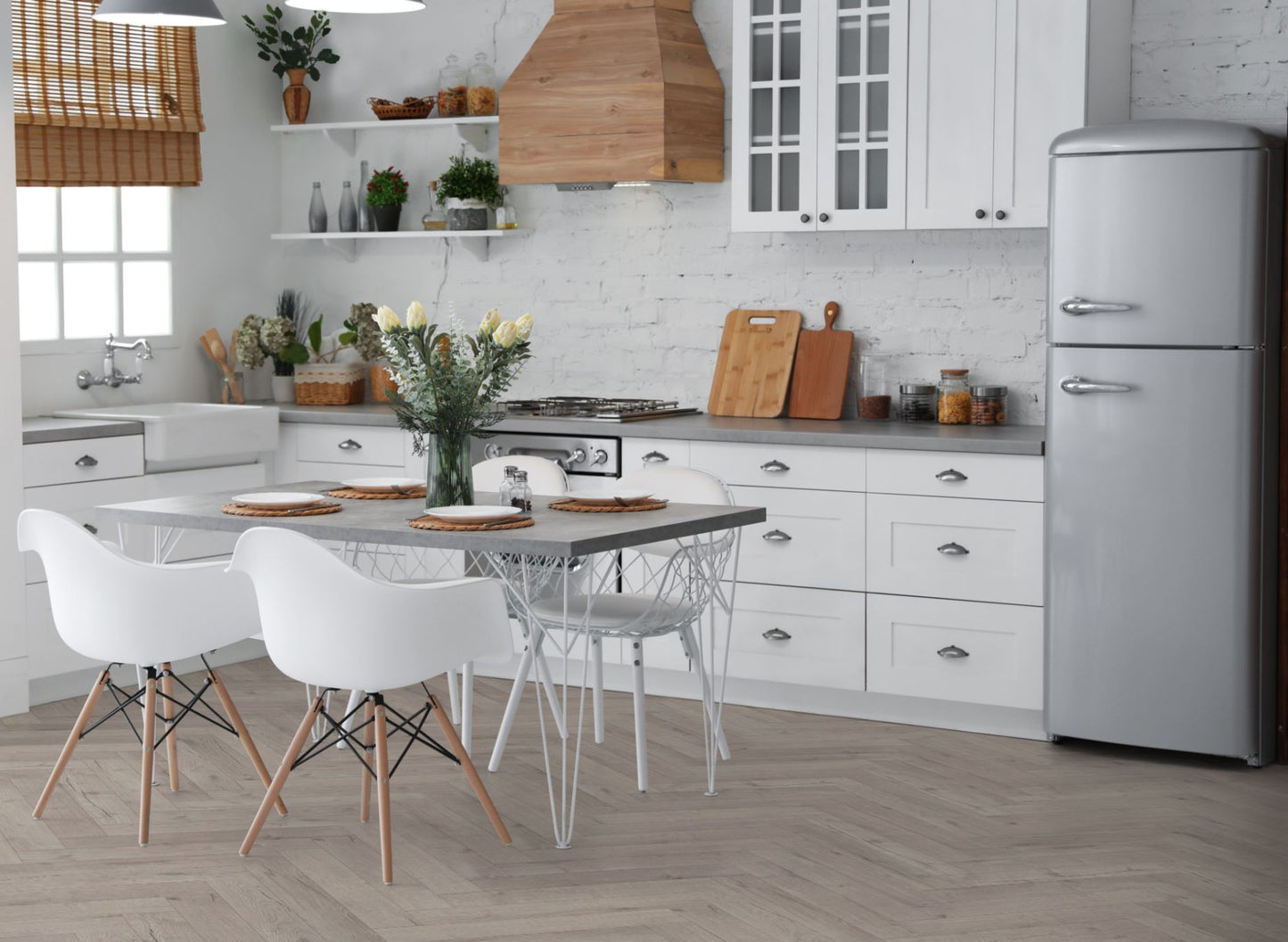 Lignum Fusion Premium Oak Robust Grey Herringbone