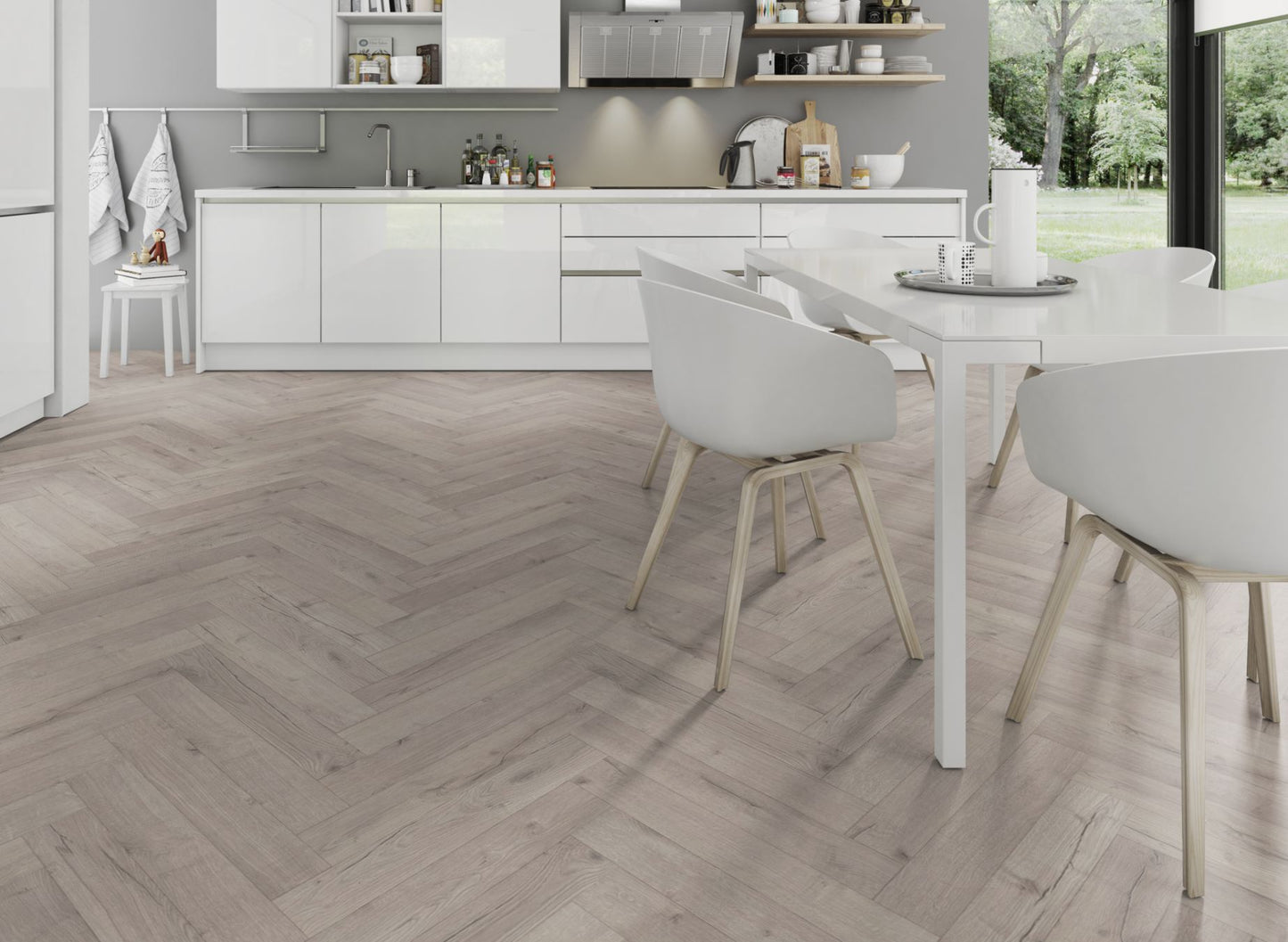 Lignum Fusion Premium Oak Robust Grey Herringbone