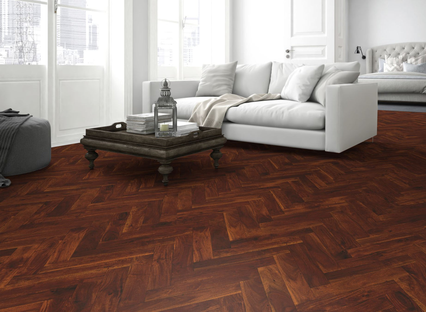 Lignum Strata Herringbone Acacia
