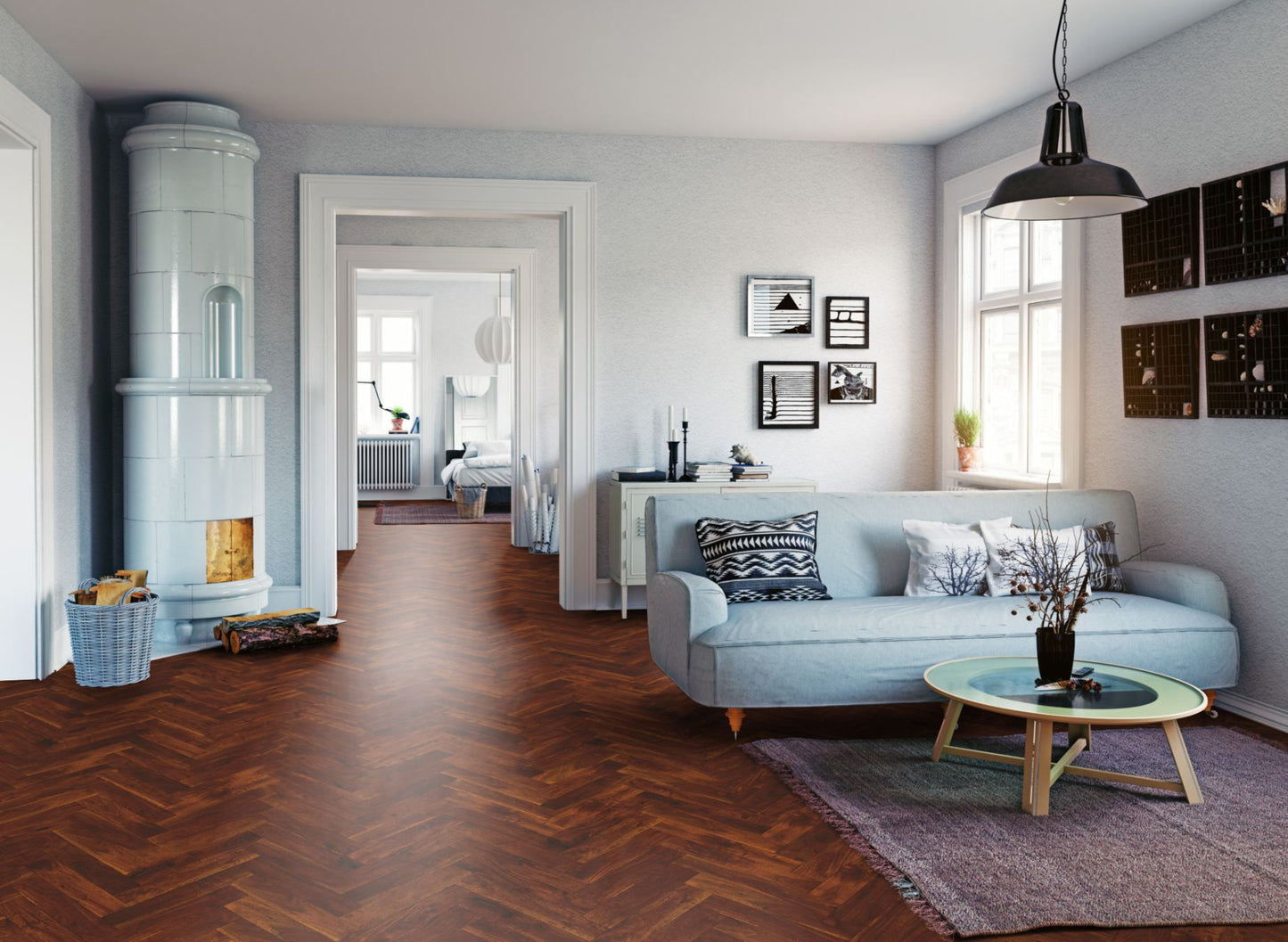 Lignum Strata Herringbone Acacia
