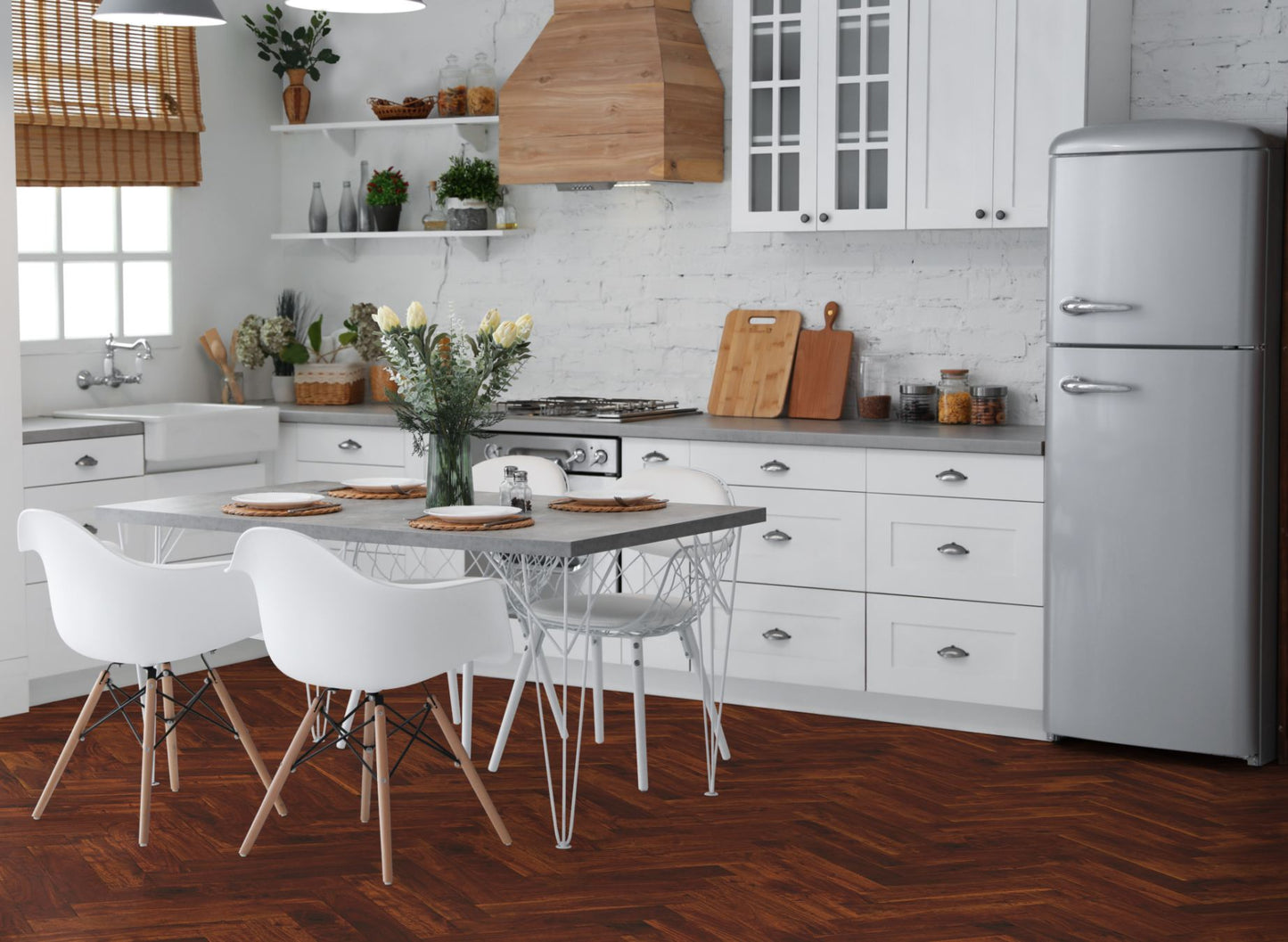 Lignum Strata Herringbone Acacia