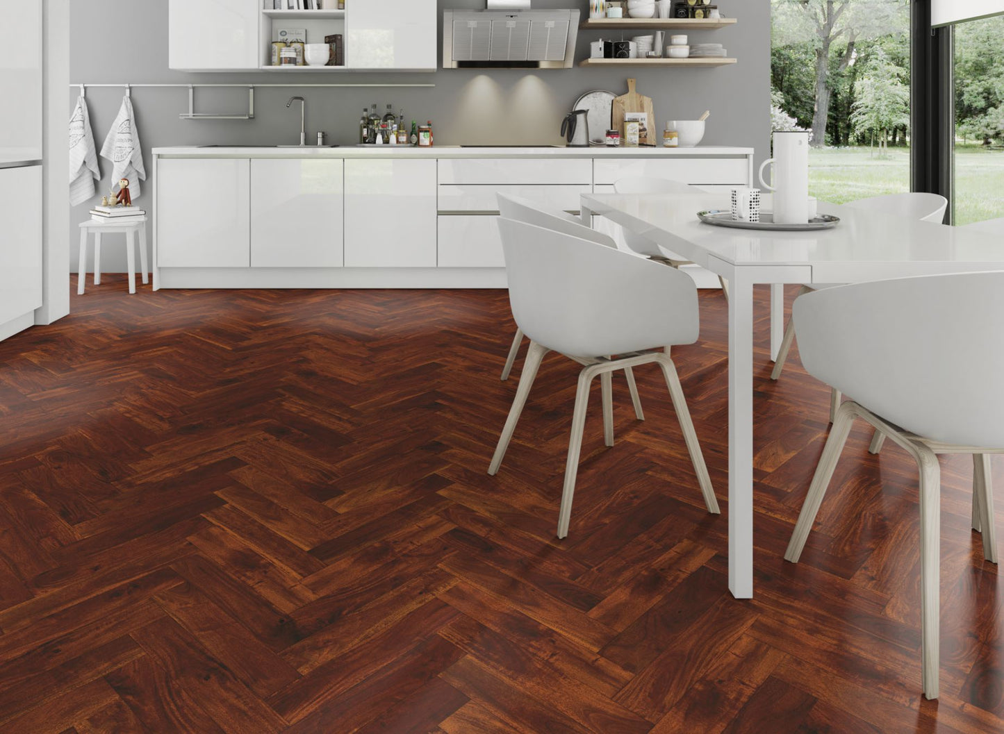 Lignum Strata Herringbone Acacia