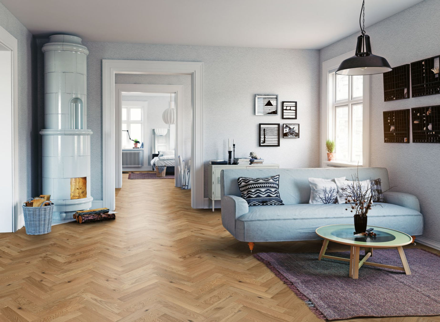 Lignum Strata Herringbone Oak Natural