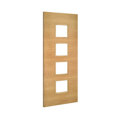 Augusta Prefinished Oak Glazed Interior Door