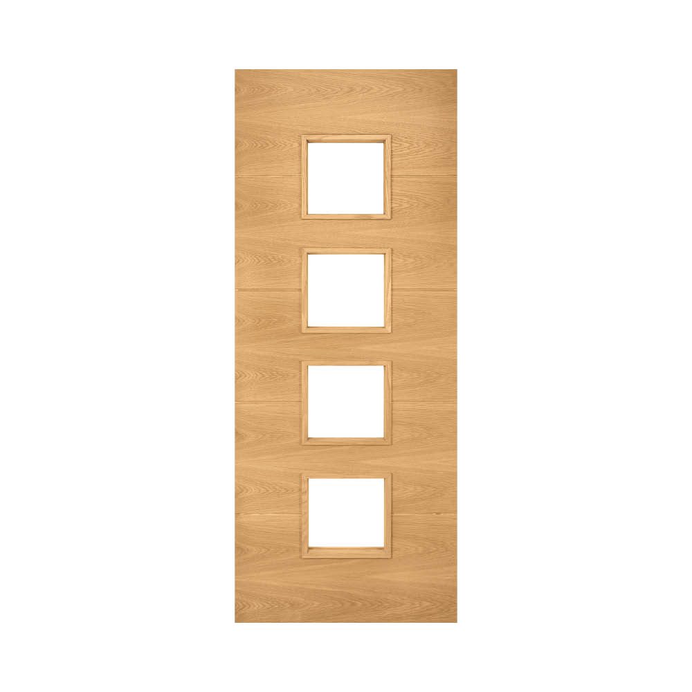 Augusta Prefinished Oak Glazed Fire Door