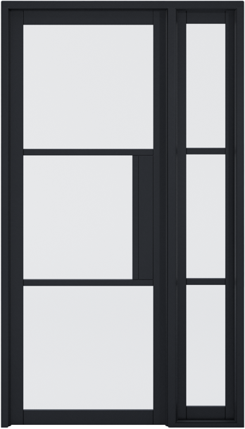 Tribeca Black Door Glazed Without Lock Block