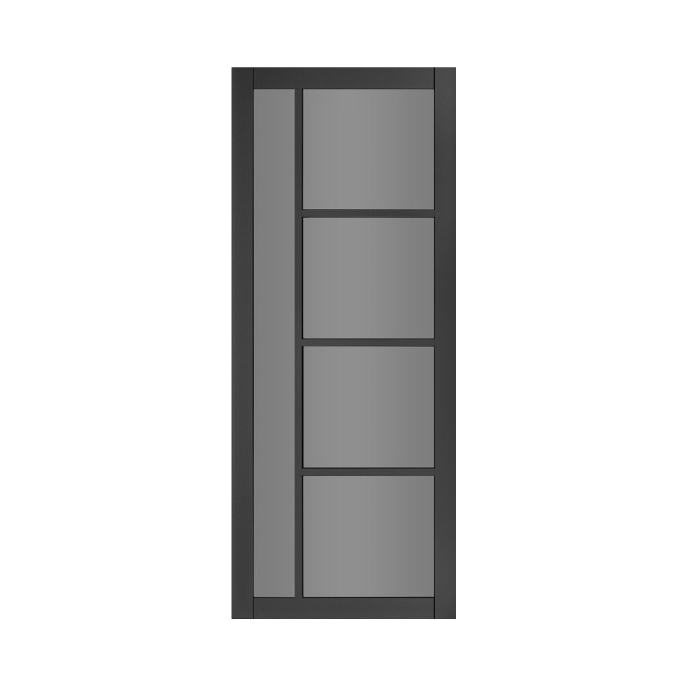Brixton Prefinished Black Tinted Glazed Interior Door
