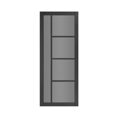 Brixton Prefinished Black Tinted Glazed Interior Door