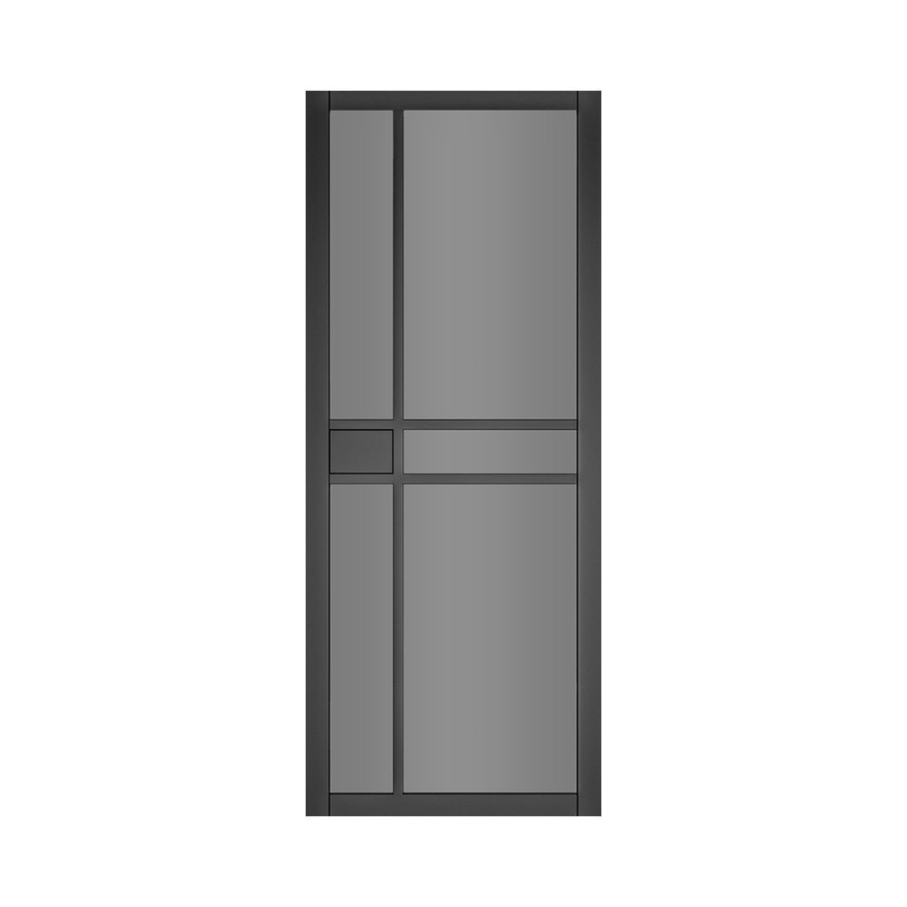 Dalston Prefinished Black Tinted Glazed Interior Door