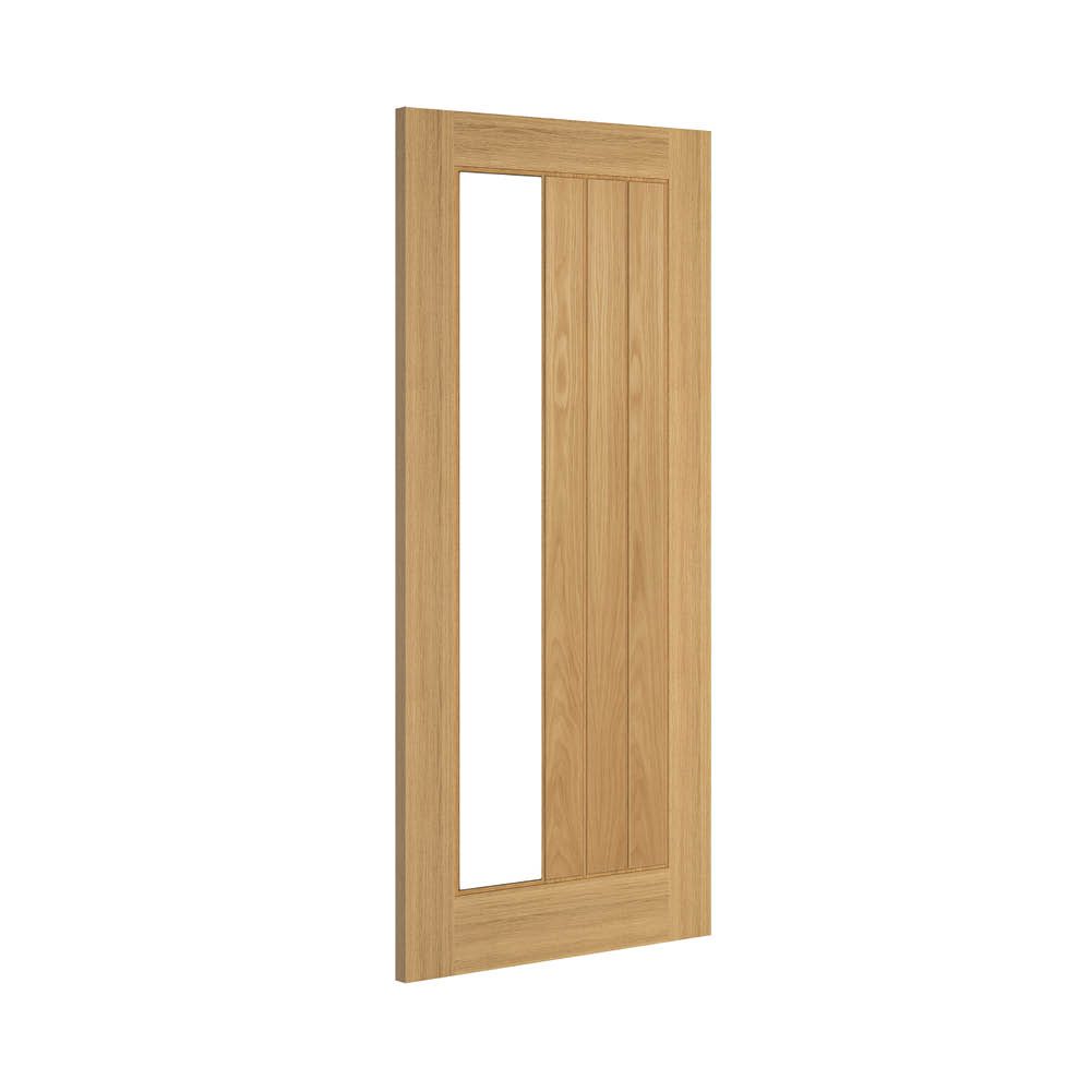 Ely Prefinished Oak 1SL Glazed Interior Door