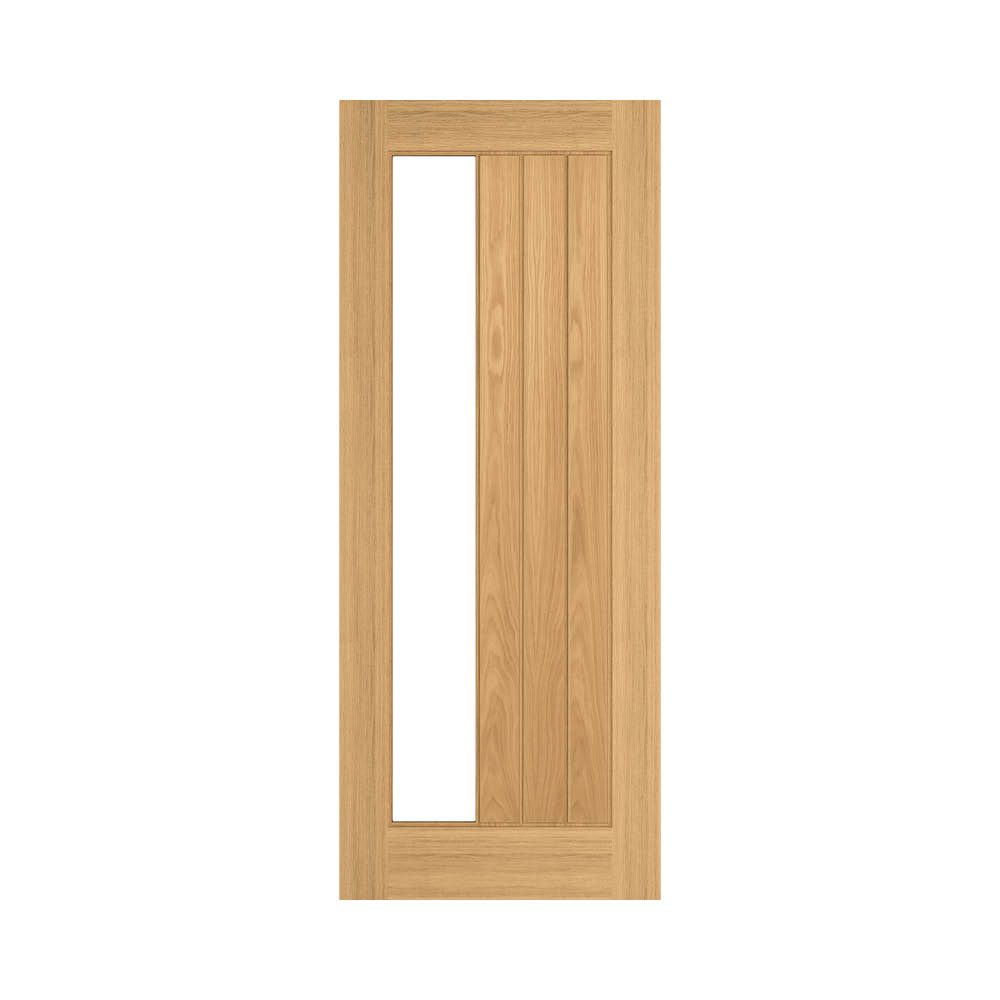 Ely Prefinished Oak 1SL Glazed Interior Door
