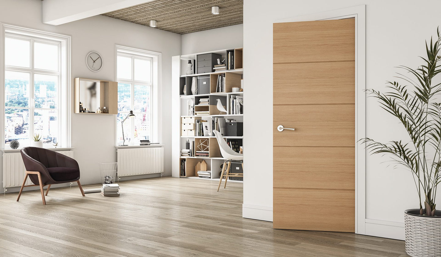 Augusta Prefinished Oak Interior Door