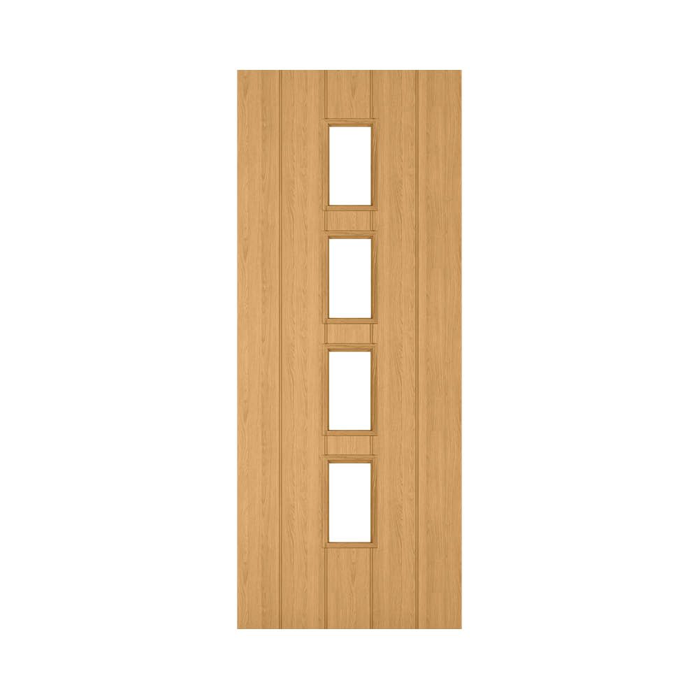 Galway Unfinished Oak Glazed Interior Door