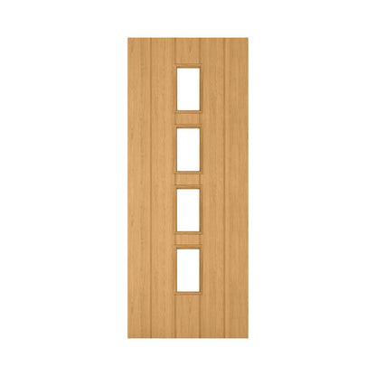 Galway Unfinished Oak Glazed Interior Door