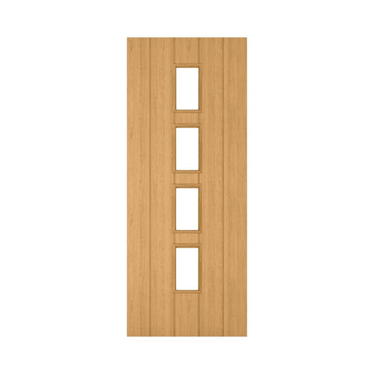 Galway Unfinished Oak Glazed Interior Door