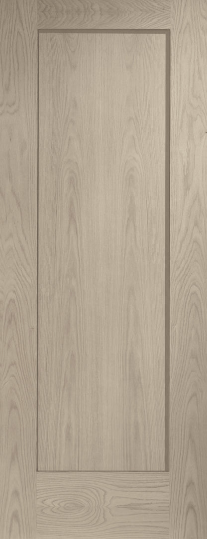 Internal Oak Pattern 10 Fire Door Stained in Crema
