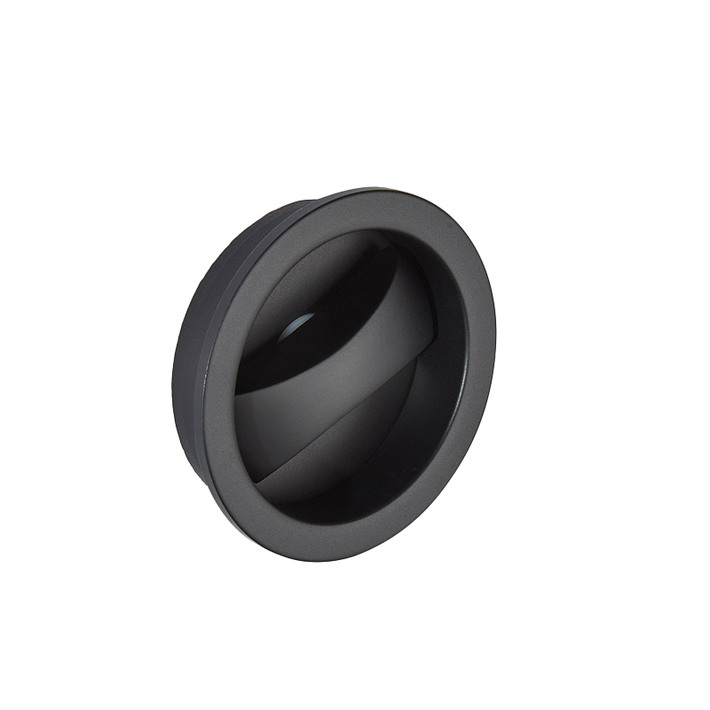 Ironmongery Aries Matt Black Pocket Door Privacy Handle.png