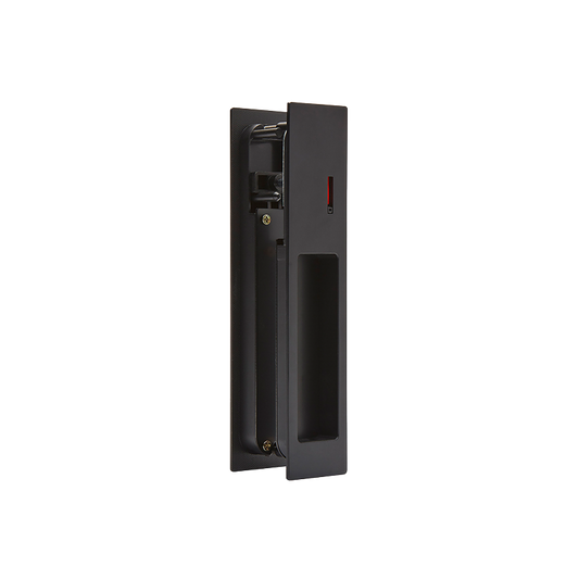 Ironmongery Gemini Matt Black Pocket Door Privacy Sliding Lock.png