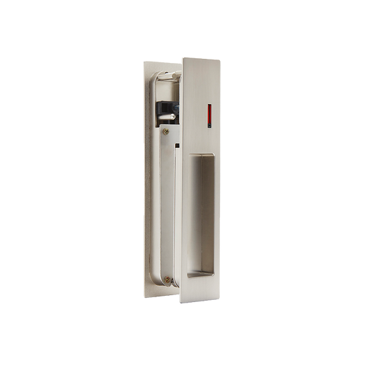 Ironmongery Gemini Satin Chrome Tone Pocket Door Privacy Sliding Lock.png