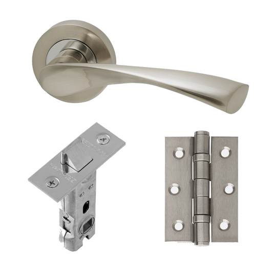 Ironmongery Solar Chrome Tone Handle Hardware Pack.png
