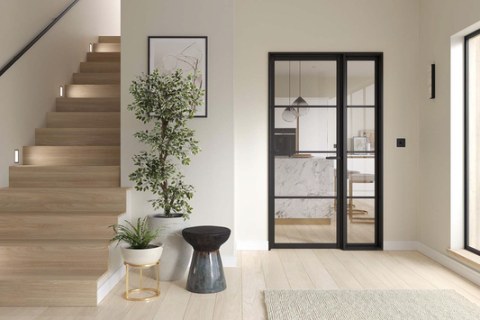 3Mm Black Primed Universal Door Lining Inc  Loose Stops -  Door And Side Light