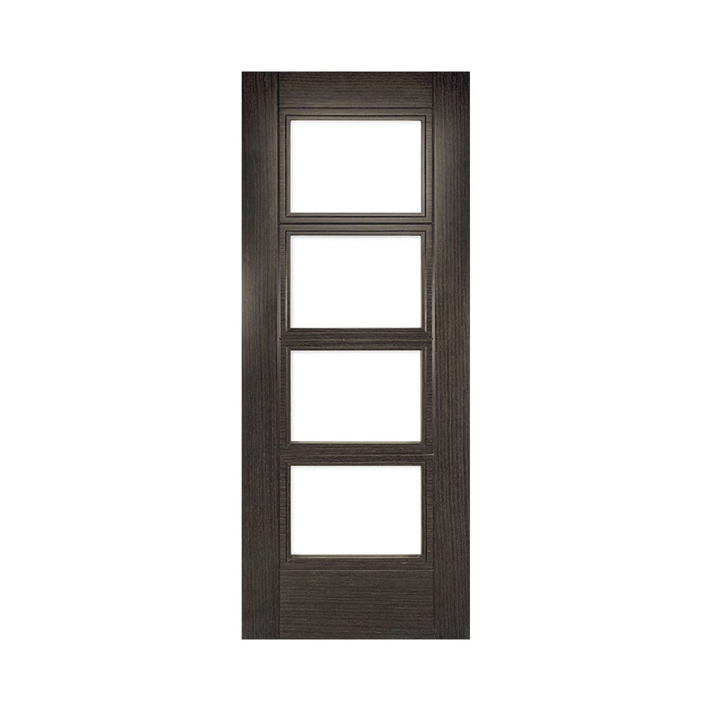 Montreal Prefinished Dark Grey Ash Glazed Interior Door