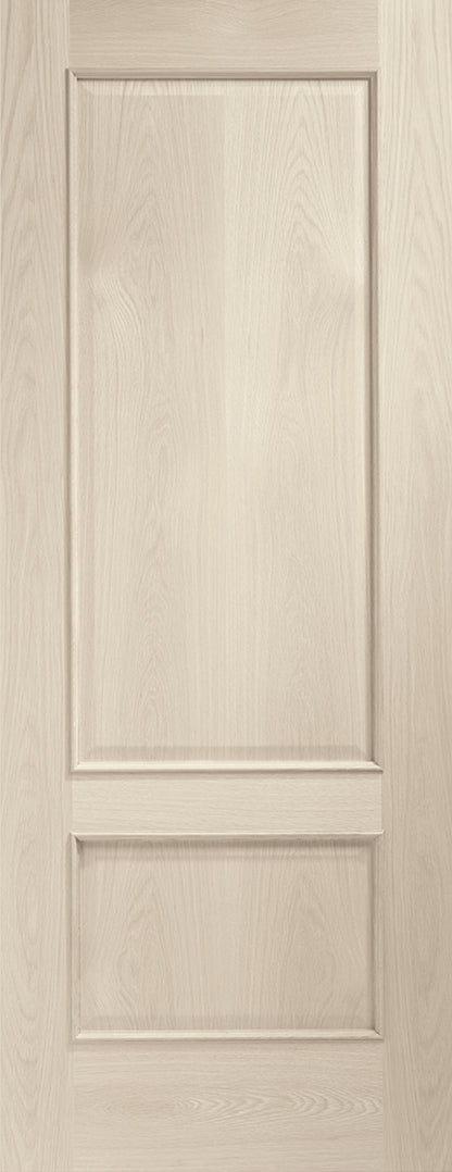 Internal Oak Andria with Raised Mouldings Fire Door Finished in Blanco