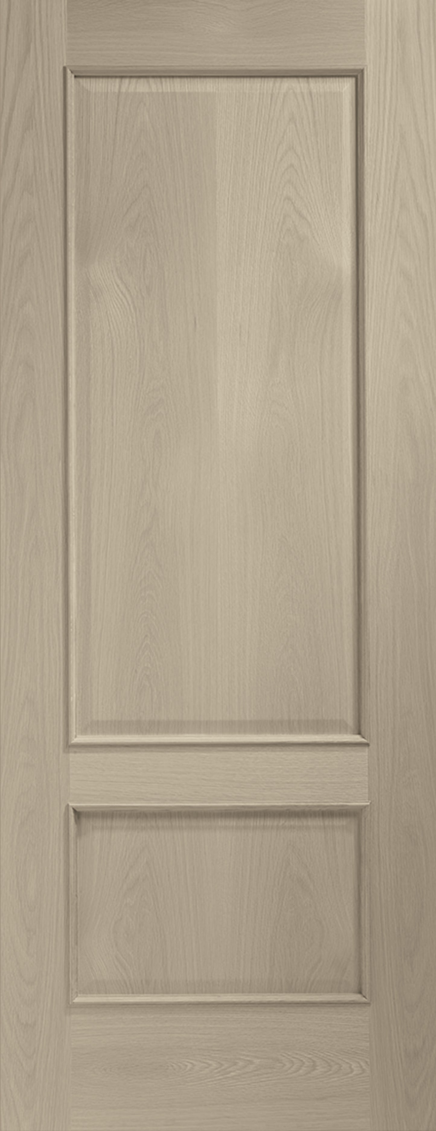 Internal Oak Andria with Raised Mouldings Fire Door Finished in Crema