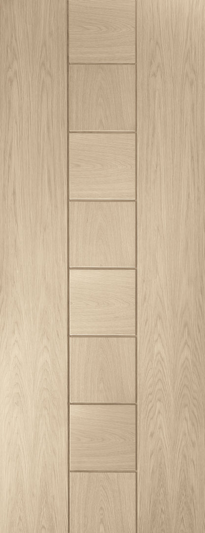 Internal Oak Messina Fire Door Stained in Latte