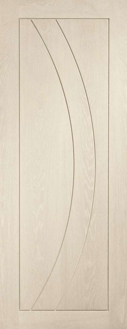Internal Oak Salerno Fire Door Stained in Blanco