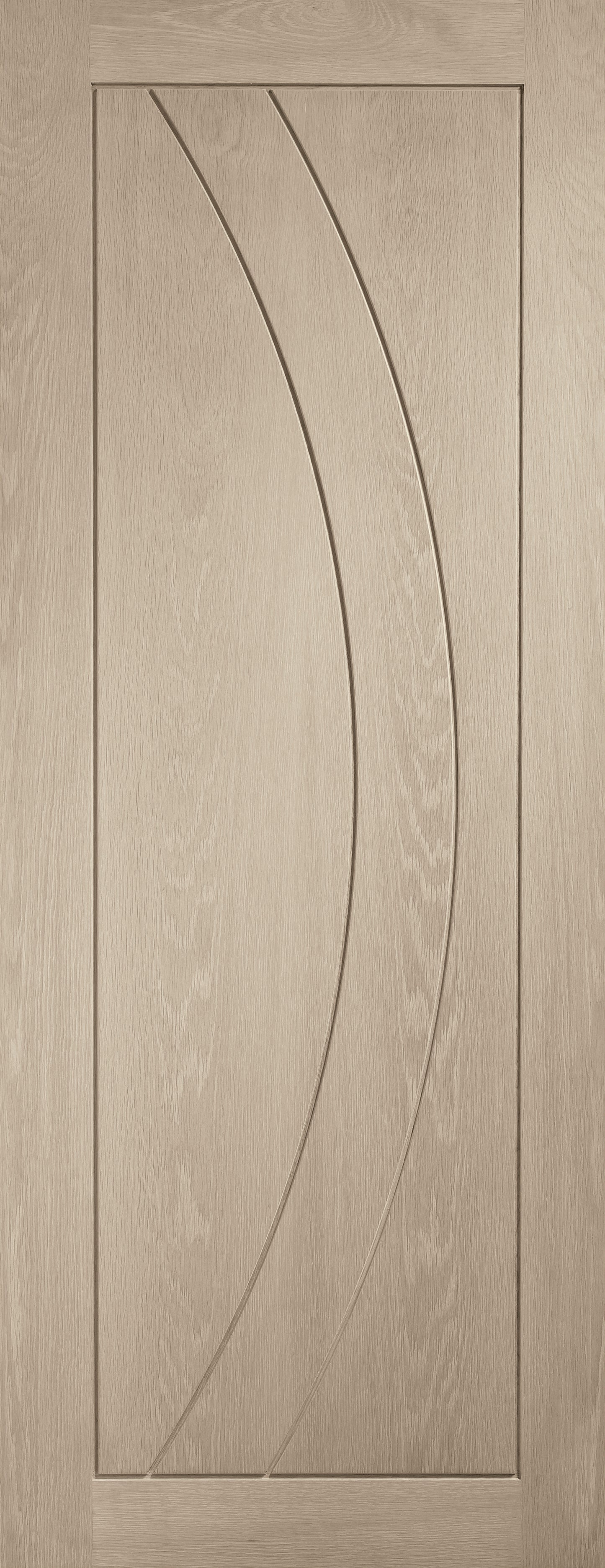 Internal Oak Salerno Fire Door Stained in Crema