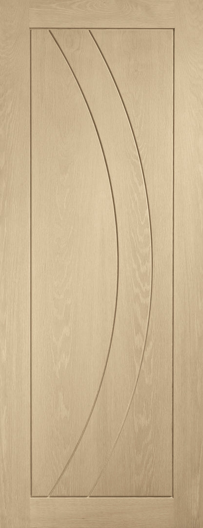 Internal Oak Salerno Fire Door Stained in Latte