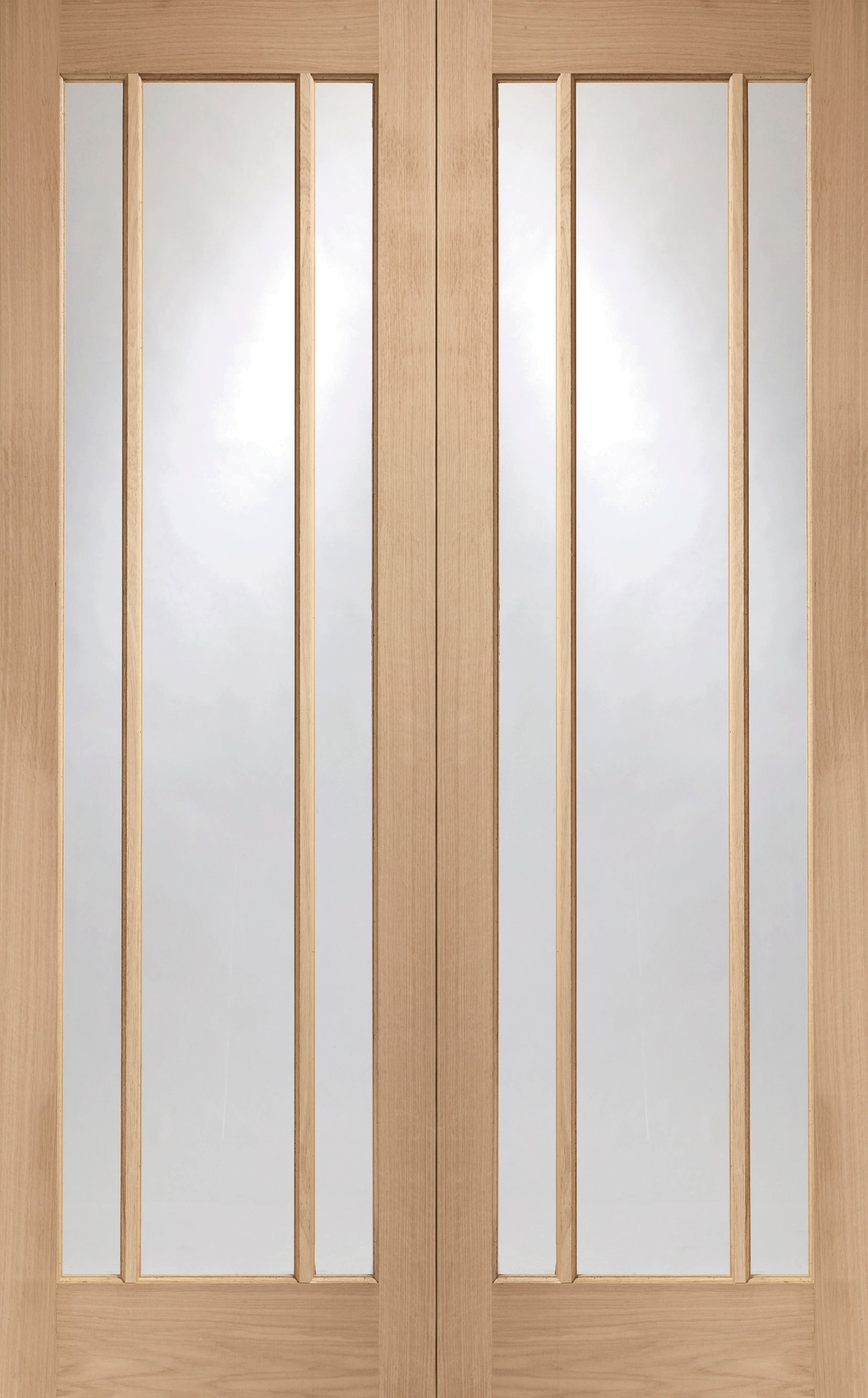 Internal Oak Worcester Pair with Clear Glass