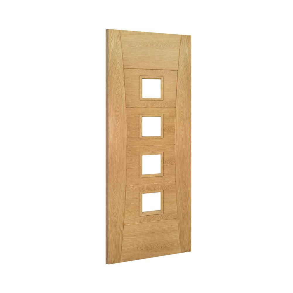 Pamplona Prefinished Oak Glazed Interior Door