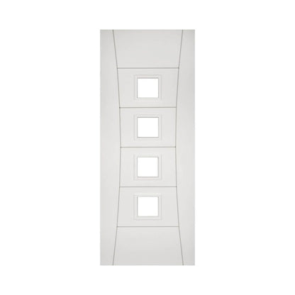 Pamplona White Primed Glazed Interior Door