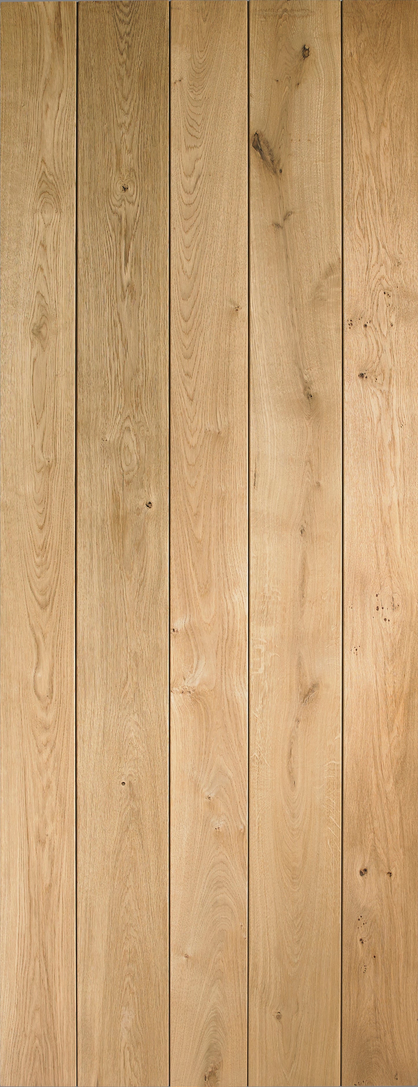 Rustic Oak Ledged Door stained in Clear Lacquer