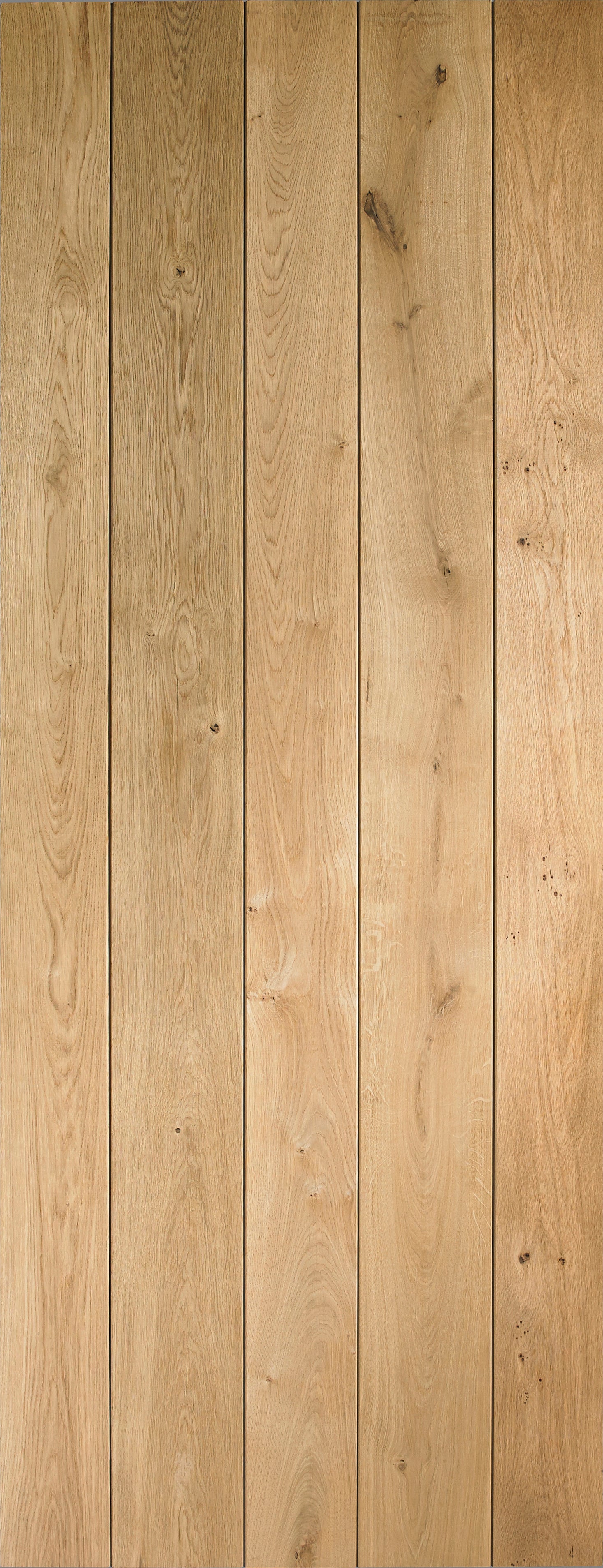 Rustic Oak Ledged Door stained in Clear Lacquer
