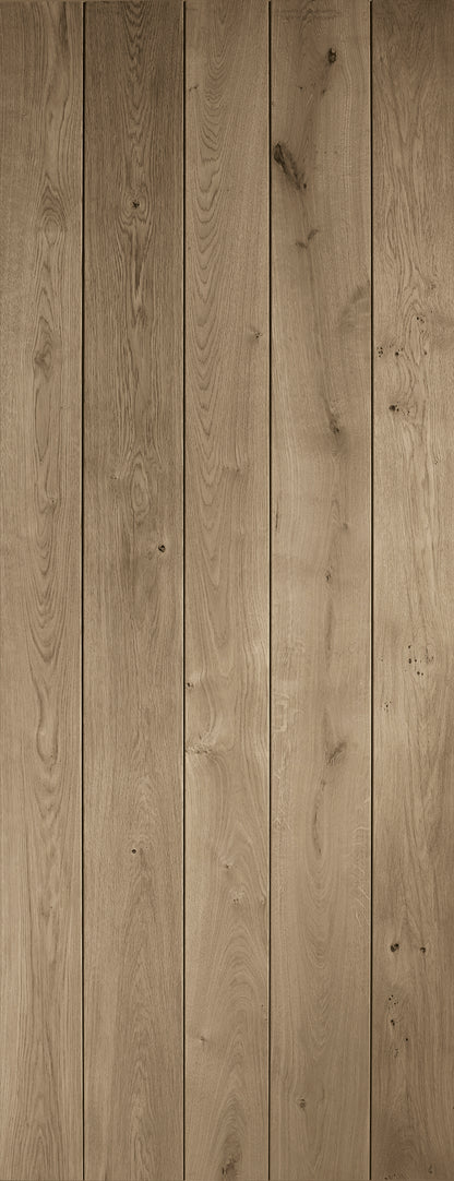 Rustic Oak Ledged Door stained in Cappucino