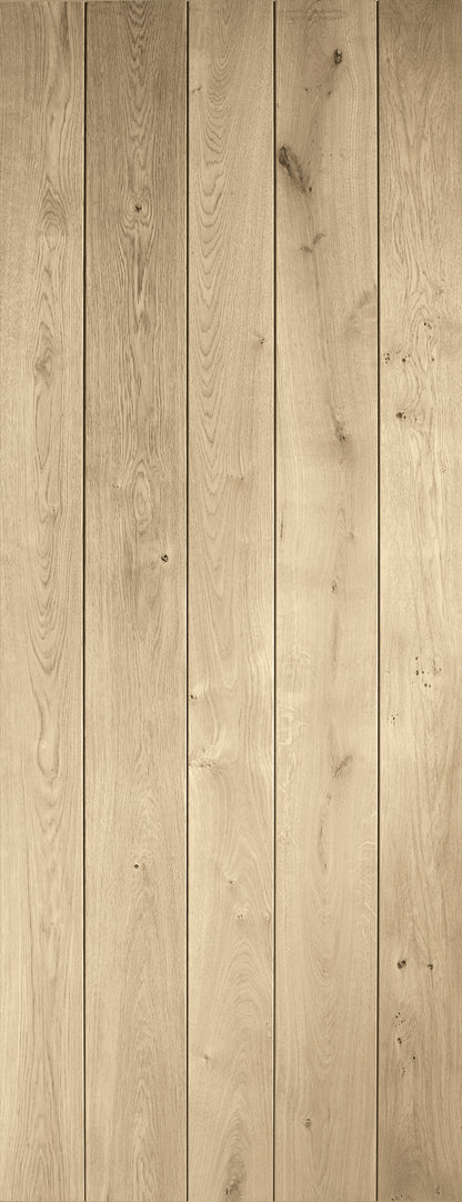 Rustic Oak Ledged Door stained in Latte