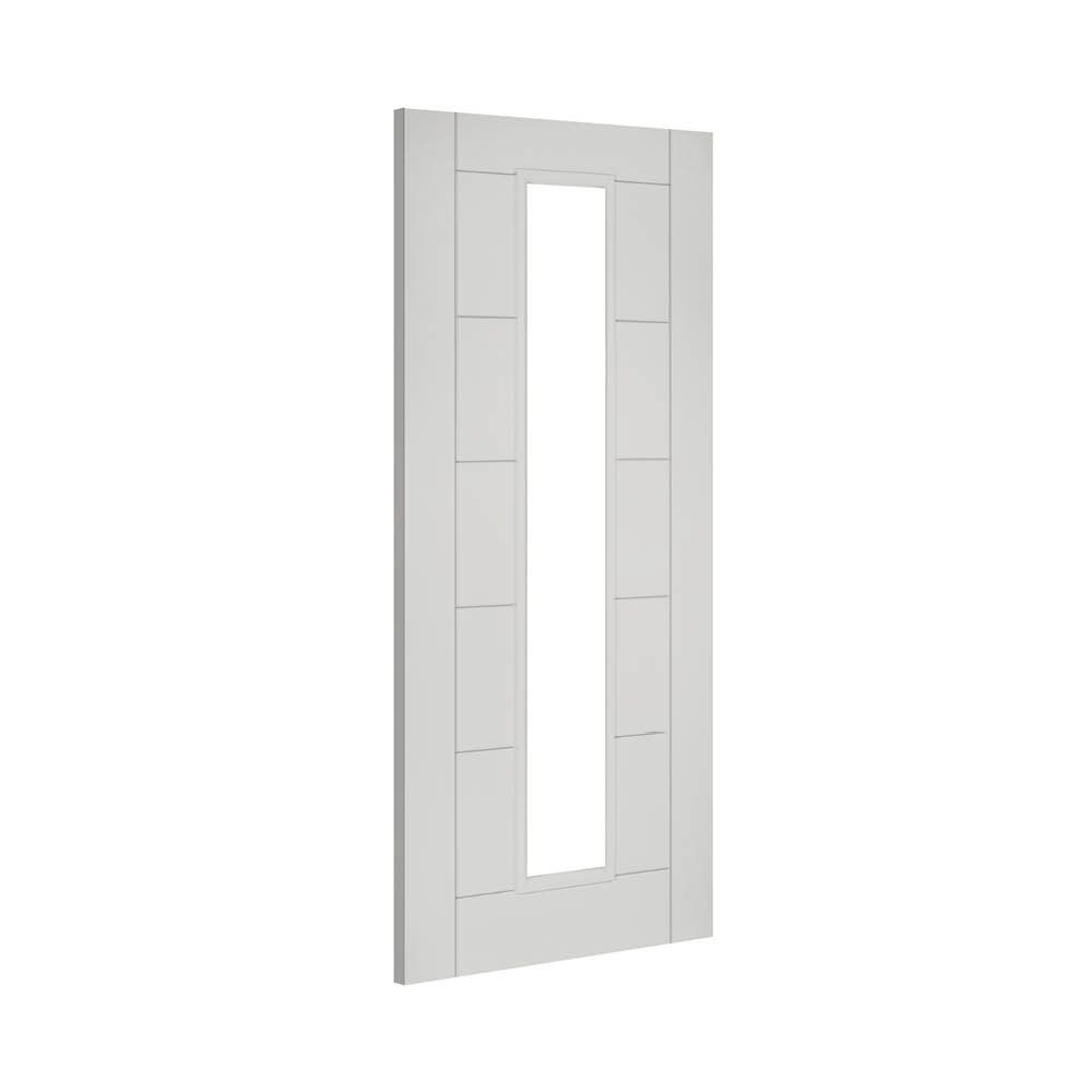 Seville White Primed 1L Glazed Interior Door