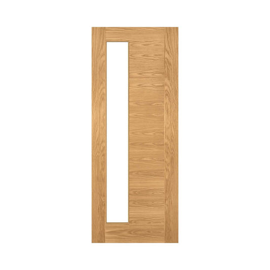 Seville Prefinished Oak 1SL Glazed Interior Door
