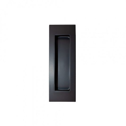 Slim Pocket Door Finger Pull Handle (Pair) Matt Black Finish